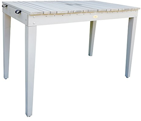 HABAU Balkontisch mit integrierter Wäscheleine, grau, 106 x 60 x 75 cm