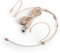 Auriculares/Micrófono Headworn - Micrófono Mini XLR de 3 pines para AKG Samson Sistema inalámbrico y transmisor de cuerpo - Beige Dual Earhook Omnidirectional Headset Head Mic