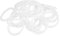 sourcing map 30 Stk. Silikon O-Ring VMQ Dichtungsring 30mm AD 24mm ID 3mm Breite Weiß