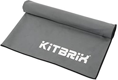 KitBrix Großes Mikrofaser-Schwimm-Sport-Reisehandtuch - Leicht, saugfähig und schnell trocknend - Triathlon-Schwimmen, OCR, Wandern, Camping-Handtuch