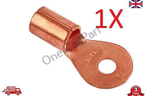 1 x 50-70 (1/0-2/0) AWG Open Cable Ring Battery Copper Lug Terminal Connector