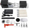 RELMON Mini CNC Lathe Machine Tool, Mini Lathe Beads Polisher Machine Kit, DIY Wood Lathe Milling Machine Grinding Polishing Beads Drill Rotary Tool Set, Grey