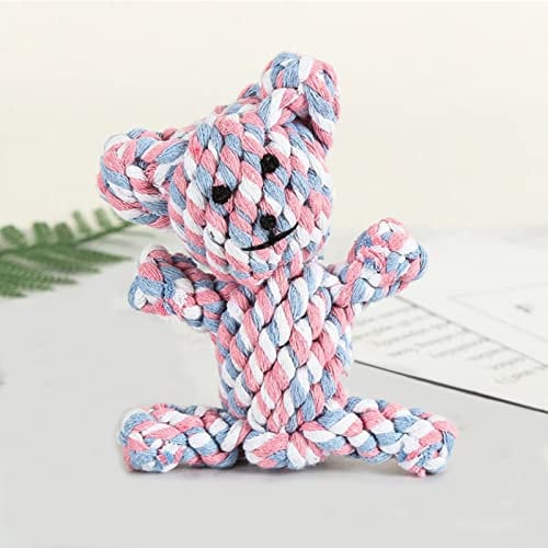 HESUILONG Dog Teething Chew Toys, Pet Rope Toys for Puppies and Cats, Safe Braided Handmade Gift