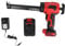 Pistolet à calfeutrer sans fil, kit de calfeutrage électrique à 4 vitesses réglables et pistolet adhésif Pistolet en silicone pour le remplissage