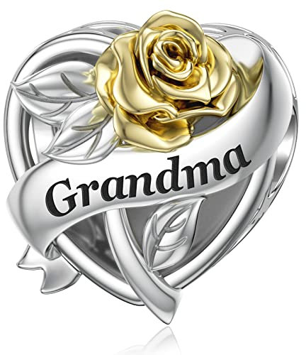 SEVENWELL Ciondolo in argento Sterling per madre, sorella, figlia, moglie, nonna, ciondolo a forma di rosa, Zirconia cubica, Zirconia cubica