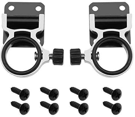 ECSiNG 2PCS Fishing Umbrella Holder Aluminum Alloy Boat Rod Holder Mount Bracket Connector for Outdoor Fishing Chair Fishing Box Pole-Fishing Platform