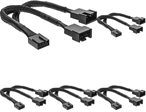 InLine 33328Y Y-Kabel für Lüfter PWM, 4pol Molex 1 Stecker / 2 Buchse, 0,15m, 5er Pack