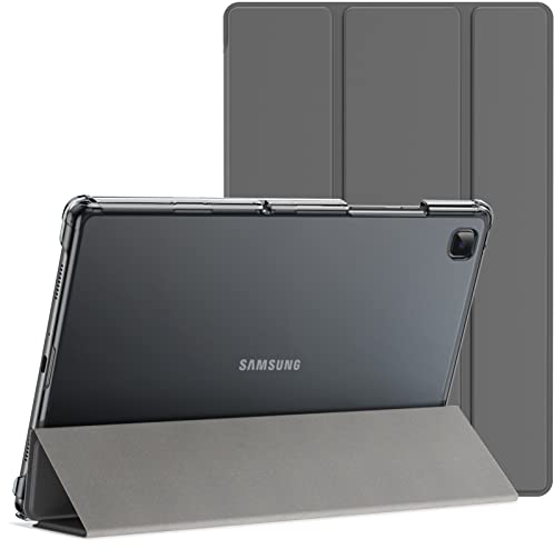 JETech Custodia per Samsung Galaxy Tab A7 10,4 Pollici 2020 (SM-T500/T505/T507), NON PER Tab A7 Lite, Sottile Traslucida Posteriore Trifold Folio Supporto Protettiva Tablet Cover (Grigio Scuro)