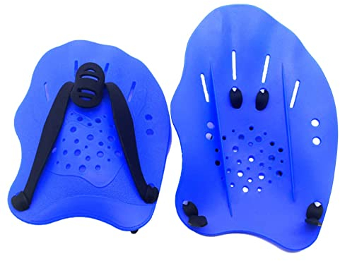 Stronrive Schwimmflossen für die Hände - Schwimmübungshilfe Ausrüstung 2 Stück Flossen - Trainingszubehör Schwimmhandschuh mit Riemen für Erwachsene Frauen änner