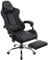 Panana Gaming Racing Desk Chair Adjustable Hight Swivel Chair with Lumbar and Head Pillow (Black)