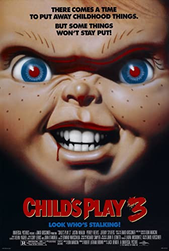 childs play 3 A1 Poster on Canvas - Filmkunstposter in verschiedenen Größen für Wohn- oder Schlafzimmerideen. Randlose Kultfilmbilder, klassische ikonische 70er, 80er, 90er Jahre, Vintage-Retro-Wandd
