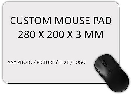 Custom Photo Mouse Mat - Insert Your Own Image Personalised size Large 280 x 200 x 3mm