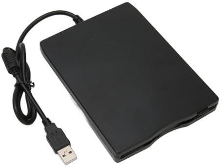 Topiky Diskettenleser-Laufwerk, Diskettenleser Externes Diskettenlaufwerk Diskettenleser 3,5 Zoll USB 1.1 2.0 3.0 für 1,44 MB 2HD FDD Laptop PC für Win 2000 für Win XP