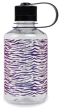 Nalgene Sustain Tritan BPA-Free Water Bottle Made with Material Derived from 50% Plastic Waste, 16 OZ, Narrow Mouth, Rainbow Zebra