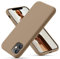 OitiYaa Silicone Case Compatible with iPhone 11 Case 6.1 Inch, Soft Ultra Slim Protective Shockproof Liquid Silicone Phone Case with Anti-Scratch Microfiber Lining,Light Brown
