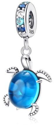 Jokmeo 925 Sterlingsilber Charm Anhänger Perle, passend für Pandora & europäische Armbänder und Halsketten, modischer Schmuck für Frauen.XO1