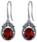 Althum Granat Ohrringe Echte 925 Sterling Silber Oval Geformter Granat Ohrringe Damen mit Vintage Filigranen Ohrringen