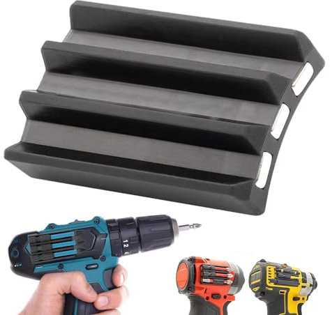 FLAVAS Soporte para brocas | Funda magnética universal para puntas de destornillador - Soporte universal para puntas de destornillador magnético para 4 puntas de taladro en el lateral del taladro