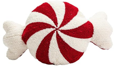Kaxenig Weihnachts Süßigkeitenkissen, Bonbon-Wurfkissen, Weihnachts-Bonbon-Lutscher-Kissen, Rote Und Weiße Weihnachtskissen, Heimdekoration Für Bank, Bett, Stuhl, Schlafzimmer, Sofa