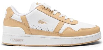 Lacoste-Women Court SNKR-47SFA0064, Blanc/Marron Clair, 41 EU