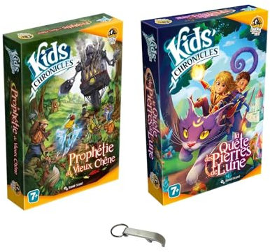 Blumie Shop Lot 2 Kinderchroniken: Die Suche nach den Mondsteinen + Die Prophezeiung der Alten Eiche + 1 Blumie-Decaps (Stein + Eiche)