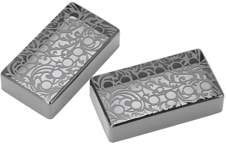 Humbucker Pickup Cover Vintage Metall Gitarre Pickup Cover 12 Loch Design LP Style E-Gitarre Ersatzteile