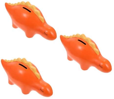 ifundom 3 STK Sparschwein aus Keramik süßes Dinosaurierspielzeug tierische Münzbank Wohnkultur Münzen Multifunktions-Sparbüchse Dinosaurier-Sparbüchse aus Keramik Schreibtisch schmücken