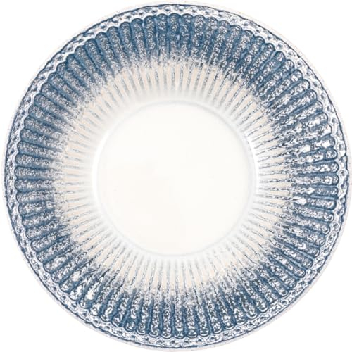 GreenGate Pasta Plate Alice Ripple Blue