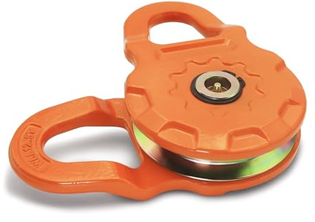 Umlenkrolle Snatch-Block für ATV und Utv Winch, 25,000 Lbs (12.5t) Mbs, Rettung von Fahrzeugen Hochleistungs-Windenrolle, Schnappblock Riemenscheibe für Synthetisches Seil oder Stahlkabel