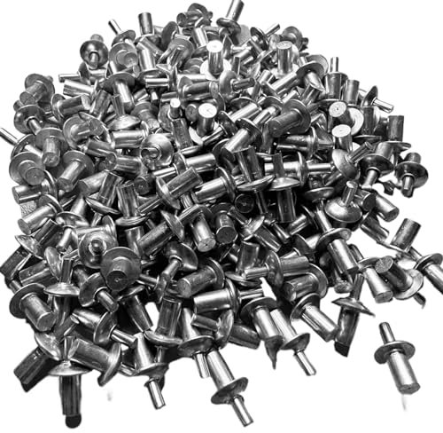 Rivet 200 PCS Rivets à entraînement par marteau en aluminium avec petits rivets d'expansion à tête ronde pour améliorer la résistance et la durabilité