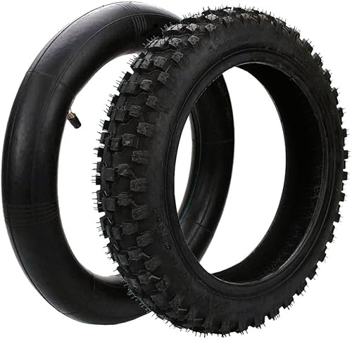 Rueda Neumático con camara para moto mini cross Todoterreno de 2.50-10 llanta Reemplazo goma y tubo Interir Caucho de Butilo Antienvejecimiento Absorción de Golpes de Alta Resistencia