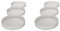 Pyugxab Lot de 6 grands moules ronds en silicone, diamètre 10 cm, moules pour moulage avec résine, ciment