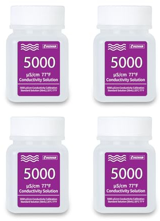 UIUZMAR 5000μS/cm Kalibrierlösung für Pool Salz Messgerät und EC Meter