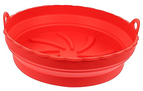 Roter Silikon Backtopf 20x20x5 Cm für Heißluftfritteusen