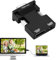 Vierone Black HDMI to VGA Adapter - HDMI Female to VGA Male Converter - Full HD Audio Video Output - Compact Design - Plug and Play - No Drivers Needed