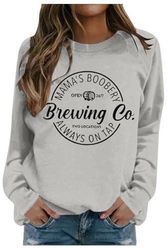 Générique Damen-Sweatshirt, Weihnachtspullover, Gelb, Damen, Kapuzen-Sweatshirt, warm, Hemd, Baumwolle, Grün, T-Shirt, langärmlig, transparent, Oversize, ohne Kapuze, #370, 36