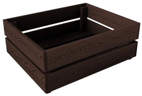Lermowood Holzkisten Box0521 50 x 40 x 19cm Palisander | Dekokisten aus Holz Massive Holzkiste Regalkiste Weinkiste