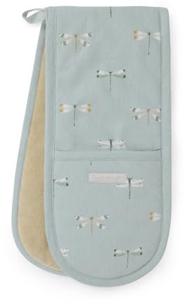 Watercolour Dragonfly Double Oven Glove