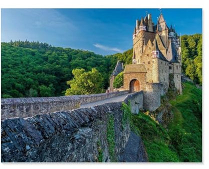 Burg Eltz，Papier Puzzle 1000 Stück Adult Toys Dekompressionsspiel（38x26cm）-E28