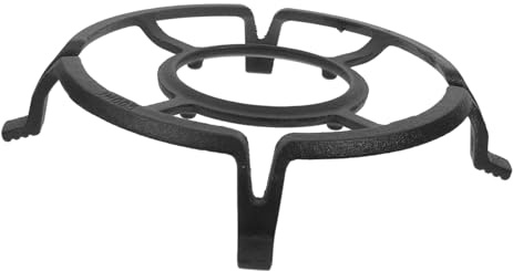 Iron Four-pronged Stove Stand Rack for Electric Stove and Cookware | Black Finish, Non-slip Support, Resistant to Deformation, Easy to Clean, Attractive Appearance, Wok Adapter