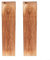Juego de 2 macetas de madera montadas en la pared para decoración interior elegante y eficiencia espacial