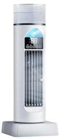 Ratpzou Ventilador de Torre, Ventilador Inteligente Silencioso De Pie Con 6 Velocidades, Oscilación 120 Grados para Interior Exterior Hogar Dormitorio Mesa