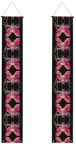 Orchidee Betende Mantis gemustertes Banner – inspirierende Segensparty-Dekoration, Abschlussfeier, Fotohintergrund