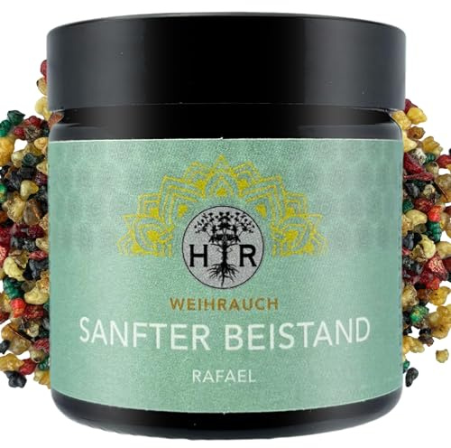 Weihrauch „Rafael – Sanfter Beistand“ • Engelräucherwerk für Heilung, Trost & Herzöffnung • 100% Naturreines Olibanum mit mildem Duft • Räucherharz für Meditation & Gebet • HerbsnRoots