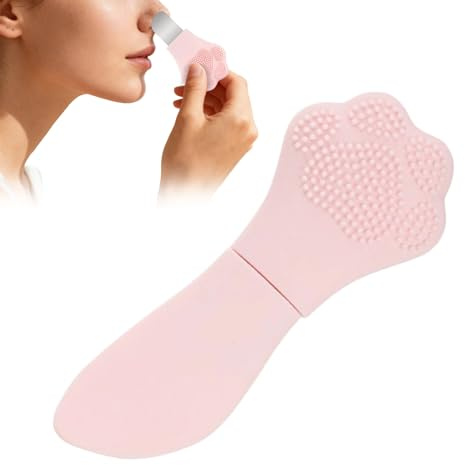 JIEBWCHA Face Spatula, Cute Double Ended Manual Cleaning, Nose Scraper, Pore Spatula, Face Peeler, for Beauty Cleaning, Makeup, Pre and Post Cleaning, for Nose, Forehead Women