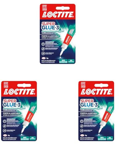 LOCTITE Colles Cyanoacrylates SUPERGLUE-3 Pure Gel Tube 3g Blister Carton 12uc (Lot de 3)