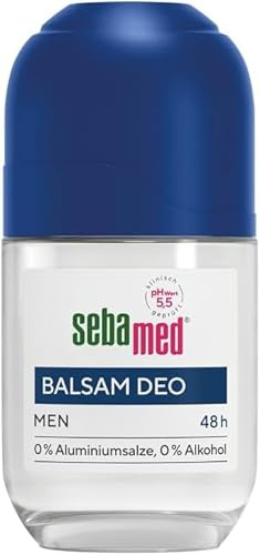 Sebamed Deo Roll-On Balsam Deo for Men 50 ml, mit 48 Stunden Wirkung, ohne Aluminiumsalze, ohne Alkohol, effektive Wirkformel mit Zink-Komplex