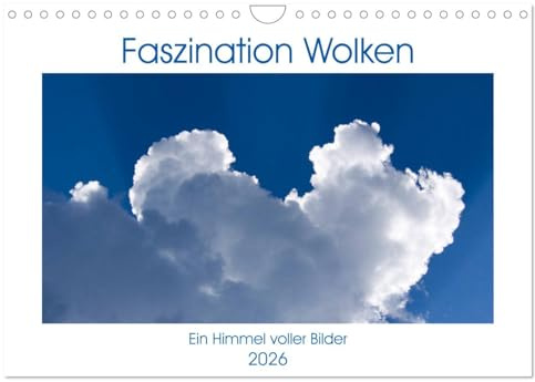 Faszination Wolken (Wandkalender 2026 DIN A4 quer), CALVENDO Monatskalender: Wolken - bedrohlich und schön (CALVENDO Natur)