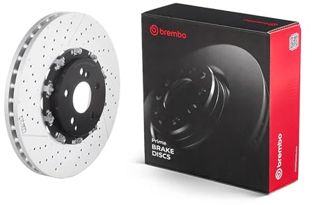 Brembo 09.9764.23 Floating two piece UV Coated vented drilled + Slotted Front Brake Rotor MERCEDES-BENZ OE# A2194210212