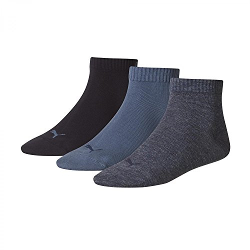 Puma Quarter Sock (3 Pairs), Denim - UK 9-11